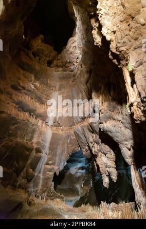 Grotta di Balcarka vicino a Brno Foto Stock