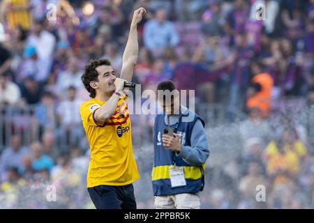 Barcellona, Spagna. 23rd Apr, 2023. BARCELLONA, SPAGNA - APRILE 23: I Tyets recitare la Liga match tra FC Barcelona e Atletico de Madrid al Camp Nou Spotify il 23 Aprile 2023 a Barcellona, Spagna (Credit Image: © Gerard Franco/DAX via ZUMA Press Wire) SOLO PER USO EDITORIALE! Non per USO commerciale! Foto Stock