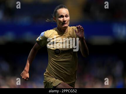 Caroline Graham Hansen di Barcellona durante la semifinale della UEFA Women's Champions League a Stamford Bridge, Londra. Data immagine: Sabato 22 aprile 2023. Foto Stock