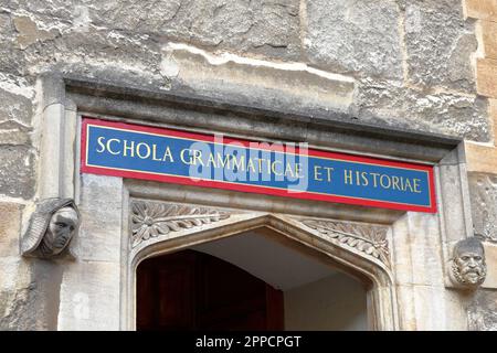 Scuola di grammatica e storia presso la Bodleian Library, Università di Oxford Foto Stock