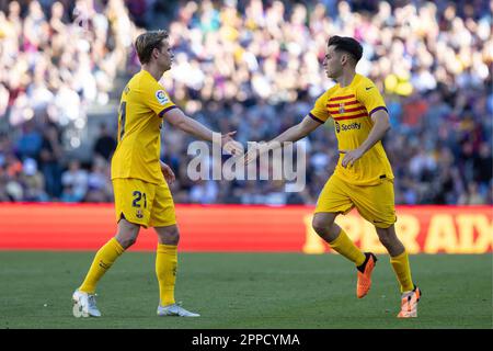 Partita di calcio spagnola la Liga FC Barcelona vs Atletico de Madrid allo Stadio Spotify Camp Nou di Barcellona, Spagna. 23rd Apr, 2023. 900/Cordon Press Credit: CORDON PRESS/Alamy Live News Foto Stock