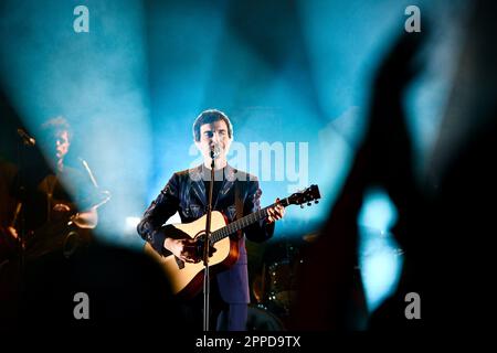 Torino, Italia. 22nd Apr, 2023. Diodato durante Diodato - Tour 2023, Concerto di Musica della cantante italiana a Torino, Italia, Aprile 22 2023 Credit: Independent Photo Agency/Alamy Live News Foto Stock