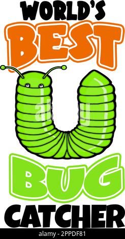 divertente bug design con millipede Illustrazione Vettoriale