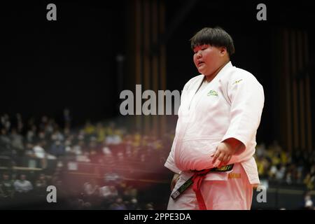 Kanagawa, Giappone. 23rd Apr, 2023. Sara Asahina JUDO : 2023 Coppa delle imperatrici tutti i Campionati giapponesi di Judo femminile a Yokohama Budokan a Kanagawa, Giappone . Credit: Naoki Morita/AFLO SPORT/Alamy Live News Foto Stock