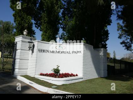 Mission Hills, California, USA 23rd aprile 2023 Eden Memorial Park il 23 aprile 2023 a Mission Hills, California, USA. Foto di Barry King/Alamy Stock Photo Foto Stock