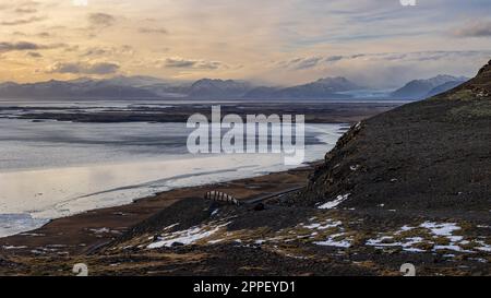 Stokksnes rappresenta un luogo perfetto per fotografi e amanti della natura Foto Stock