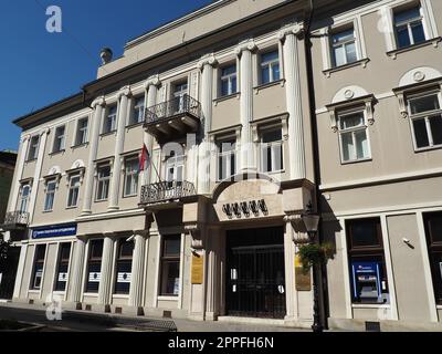 Subotica, Serbia, 12 settembre. Architettura Subotica, facciate di edifici storici e monumenti storici. Subotica szabadka in stile Art Nouveau ungherese, Vojvodina, ex territorio dell'Austria-Ungheria Foto Stock