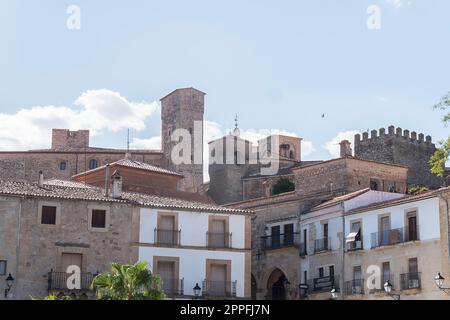 Vista della città di Trujillo nella provincia di Caceres, Spagna Foto Stock