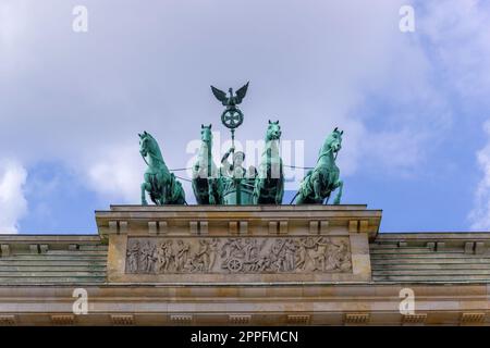 Branderburger Gate a Berlino Foto Stock
