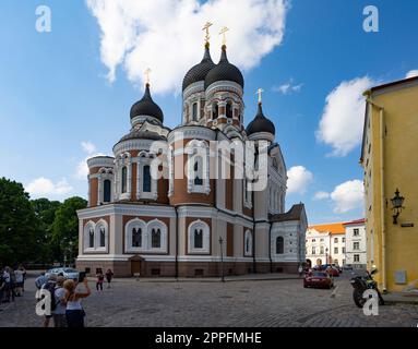 La Cattedrale Alexander Nevsky di Tallinn, Estonia Foto Stock