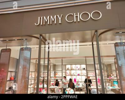 Jimmy Choo Store presso il centro commerciale Aventura, Florida, USA Foto Stock