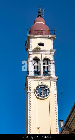 Chiesa di San Spyridon nella città di Corfù, Grecia Foto Stock