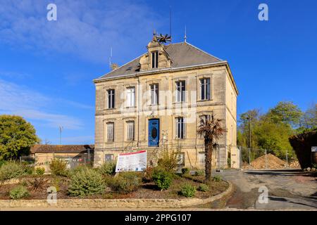 Casa borghese a Plassac, Francia Foto Stock