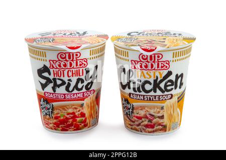 Two Cup NISSIN Noodles Foto Stock