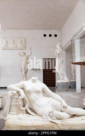 Collezione Antonio Canova. Sculture classiche in marmo bianco, galleria di capolavori Foto Stock