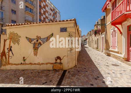 Mosaici di Ile Penotte a Les Sables d Olonne, Francia Foto Stock