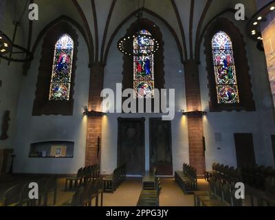 Chiesa evangelica di San Nicola, ALTE NIKOLAIKIRCHE, nella città di Francoforte sul meno, Germania Foto Stock