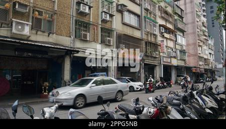 Taipei, Taiwan, 04 marzo 2022: Distretto di Songshan nella città di Taipei Foto Stock