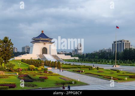 Taipei, Taiwan 11 aprile 2022: Sala commemorativa di Chiang Kai Shek nella città di Hong Kong Foto Stock