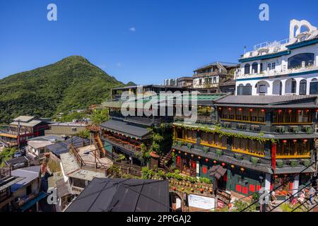 Jiufen, Taiwan 07 agosto 2022: Piccolo villaggio a jiufen di taiwan Foto Stock