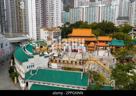 Wong Tai Sin, Hong Kong 20 gennaio 2021: Tempio di Wong Tai Sin Foto Stock