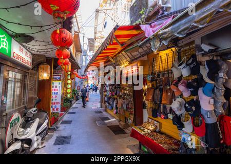 Jiufen, Taiwan 07 agosto 2022: Jiufen Old Street a Taiwan Foto Stock