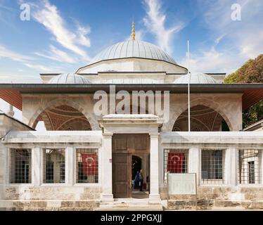 Tomba del sultano Ahmed il primo, situata vicino alla Moschea Blu, Istanbul, Turchia Foto Stock