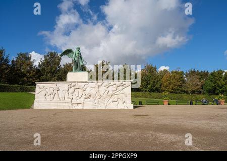 Monumento marittimo a Copenaghen, Danimarca Foto Stock