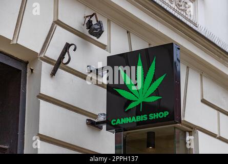 Negozio di cannabis Foto Stock