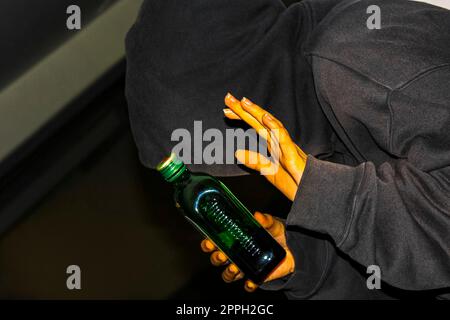 Come alcol sigarette e droghe distruggono la tua vita. Foto Stock