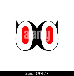 Monogramma Logo Vector Initial Letters CC Illustrazione Vettoriale