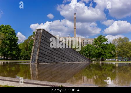 monumento per il muro di Berlino Foto Stock
