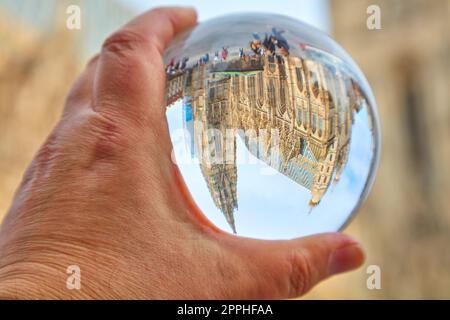 Vienna in una palla di vetro Foto Stock