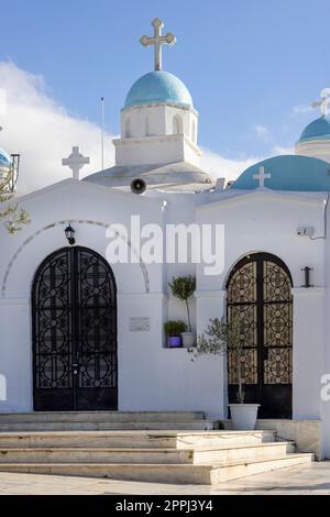 Cappella di San Giorgio in cima al Monte Lycabettus, Atene, Grecia. Foto Stock