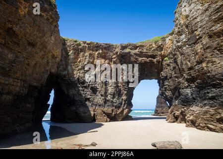 AS Catedrais spiaggia - Spiaggia delle cattedrali - Galizia, Spagna Foto Stock