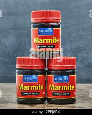 Vasetto di marmite provenienti dalla Nuova Zelanda Foto Stock