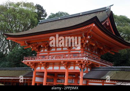 Santuario Shimogamo nella città di Kyoto. Foto Stock