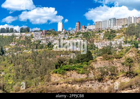 Quito, panorama dell'Equador della capitale Foto Stock