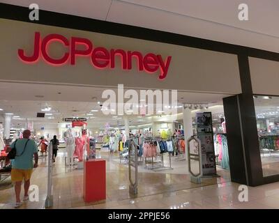 Negozio JCPenney nel centro commerciale Aventura, Florida, USA Foto Stock