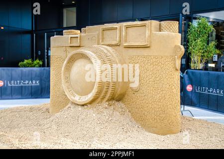 Leica camera costruita con sabbia Foto Stock