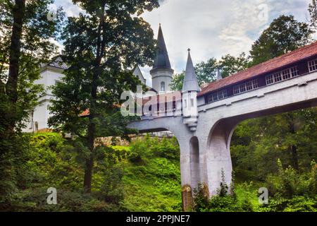 Storico ponte da favola a Ladek Zdroj Foto Stock