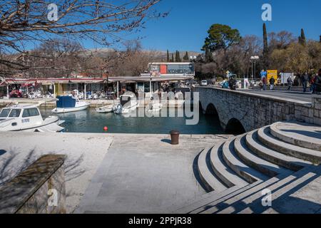 Ponte a Traù, Croazia Foto Stock