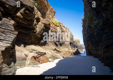 AS Catedrais spiaggia - Spiaggia delle cattedrali - Galizia, Spagna Foto Stock