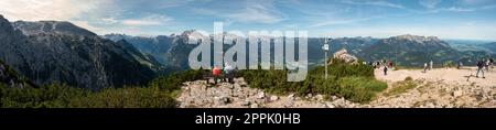 Vista dal Kehlsteinhaus verso le Alpi, Obersalzberg Foto Stock