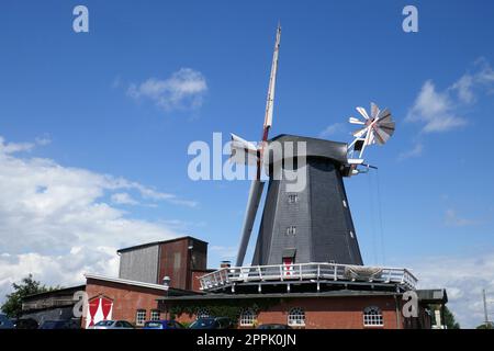 Mulino a vento olandese a Bardowick Foto Stock