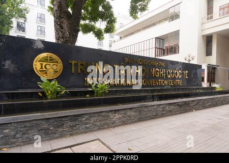 International Convention Center di Hanoi, Vietnam. Foto Stock