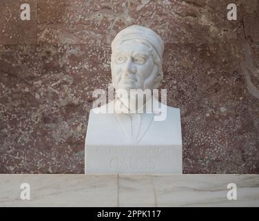 Busto di Carl Friedrich Gauss al tempio di Walhalla dello scultore Arfmann a Donaustauf Foto Stock