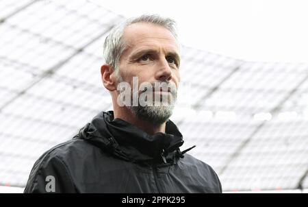 Bundesliga, BayArena Leverkusen; Bayer Leverkusen vs RB Leipzig; Headcoach Marco Rose (RBL) Foto Stock