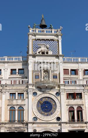 Torre dell'Orologio - Torre dell'Orologio di San Marco a Venezia Foto Stock