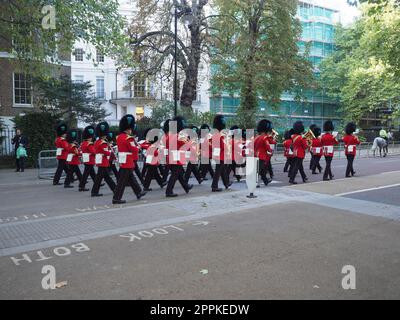 Banda Grenatier Guard a Londra Foto Stock